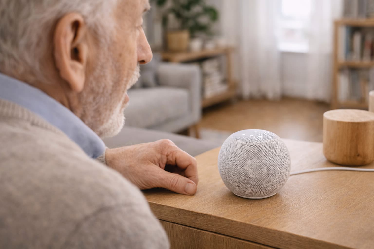 Smart speaker enabling room-level voice support