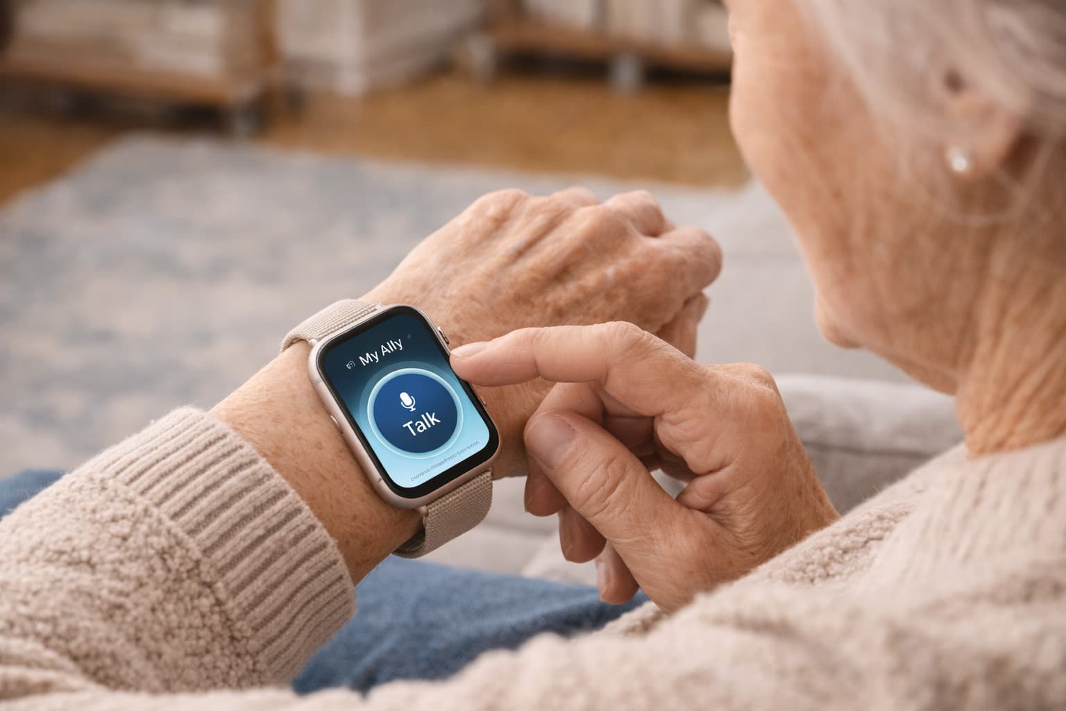 Smart watch interface for health and alert monitoring